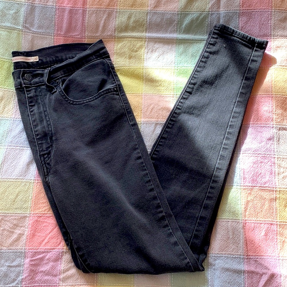 Levi’s Mile High Super Skinny Black